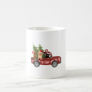 Dachshund On Car Christmas Ornament Xmas Ornaments Coffee Mug