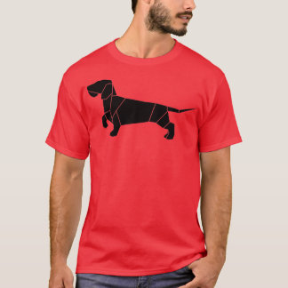 Dachshund Origami wire haired Dachshund T-Shirt