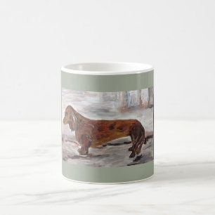Dachshund Painting mug by Willowcatdesigns