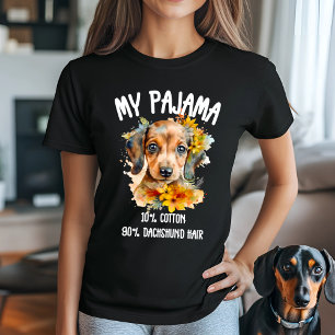 Dachshund Pajama Humour T-Shirt