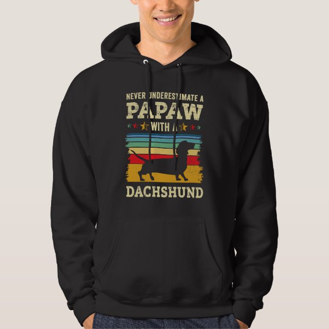 Dachshund Papaw Dog Owner Dachshund Dog Papaw Dog  Hoodie (Front)