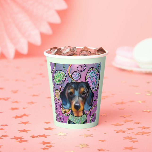 DACHSHUND  PAPER CUPS (Insitu)