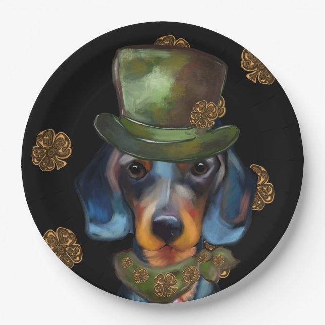  Dachshund      Paper Plate (Front)