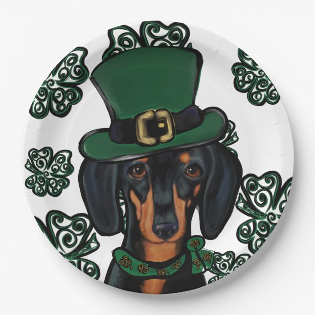 DACHSHUND        PAPER PLATE (Front)