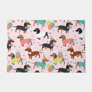 Dachshund Party Doormat