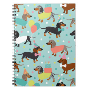 Dachshund Party Notebook