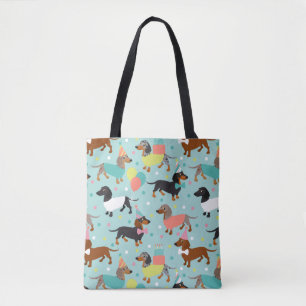 Dachshund Party Tote Bag