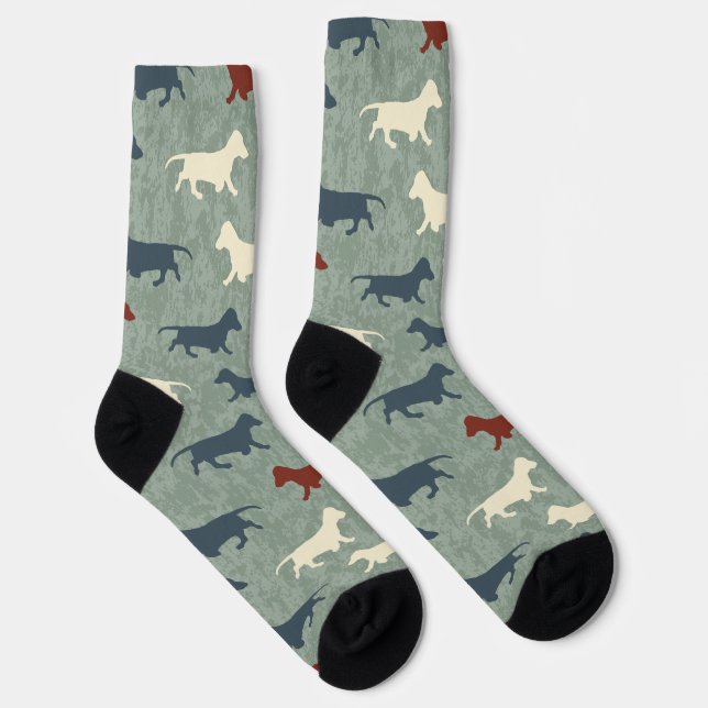 Dachshund Pattern Socks (Right)