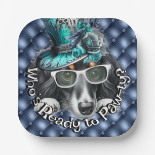 Dachshund Paw-ty Plate Luxury Dog Party