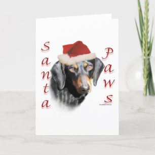 Dachshund Paws (smooth) Christmas Card