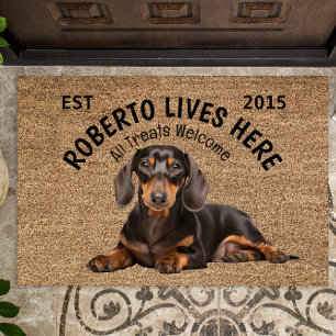 Dachshund Personalised Dog Lover Doormat