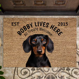 Dachshund Personalised Pet Doormat