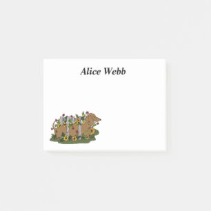 Dachshund Personalised Sticky Notes