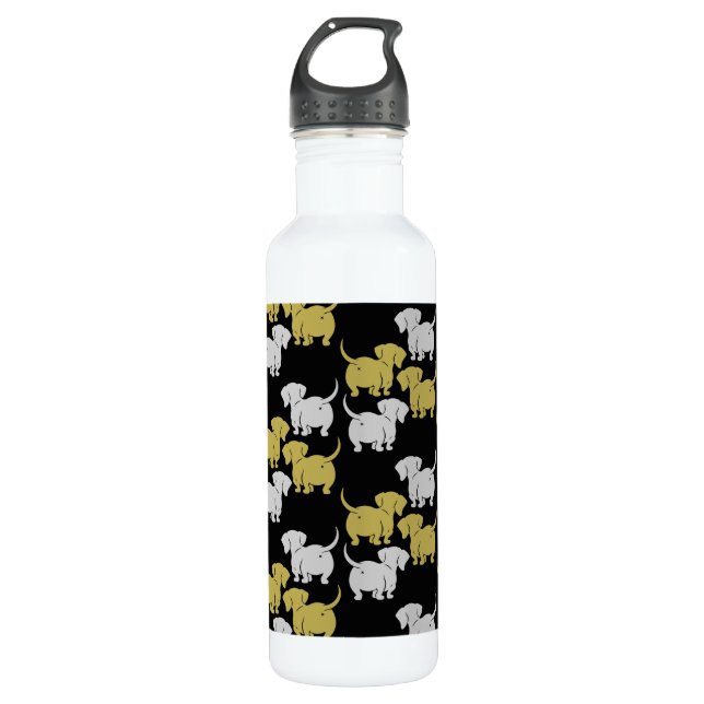 Dachshund Pet Dog 710 Ml Water Bottle (Front)