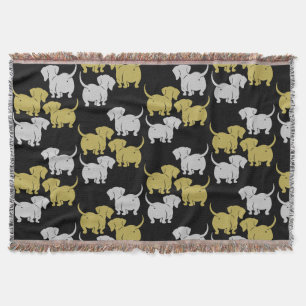 Dachshund Pet Dog Throw Blanket