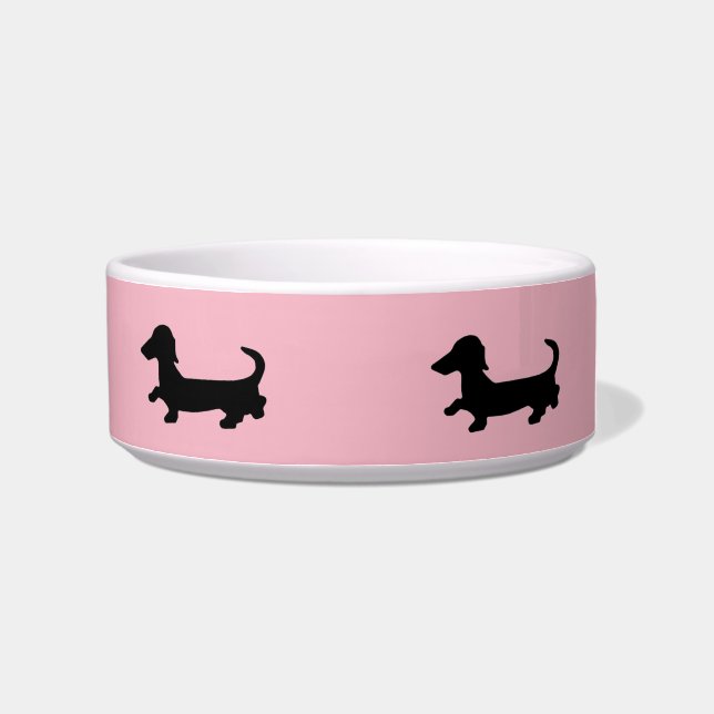 Dachshund Pet Food Bowl Wiener Dog Doxie Dish (Right)
