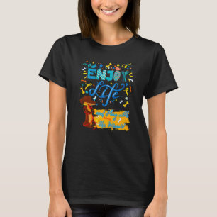 DACHSHUND PET FUNNY WIENER DOG ENJOY LIFE POSITIV T-Shirt