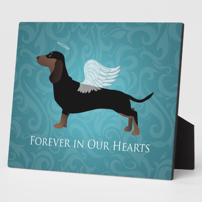 Dachshund - Pet Loss Memorial Design Plaque (Side)