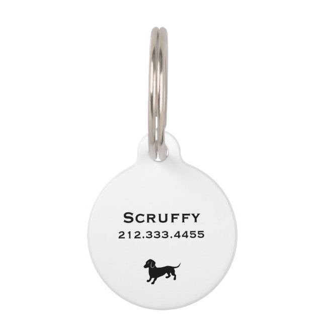 Dachshund Pet Tag (Back)