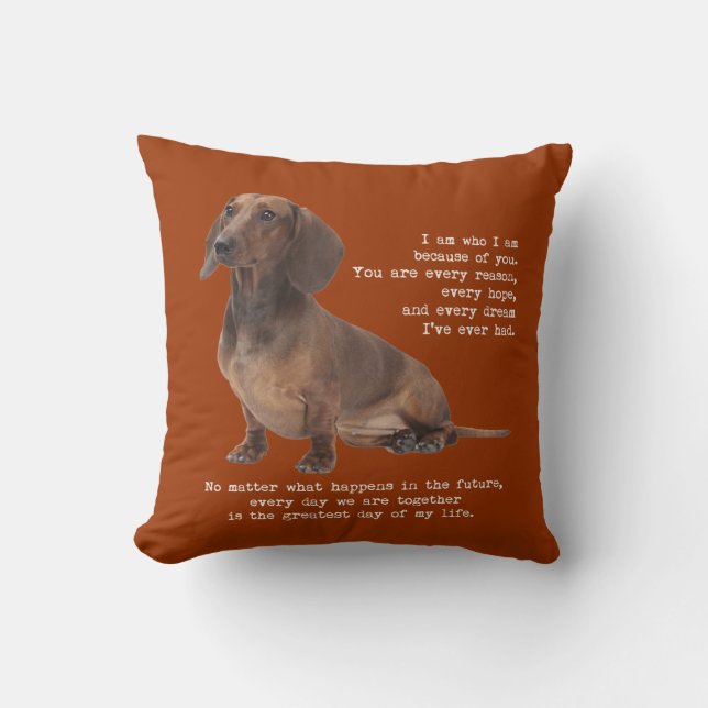 Dachshund Pillow (Front)