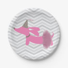 Dachshund Pink Tutu Wiener Dog Party Plates
