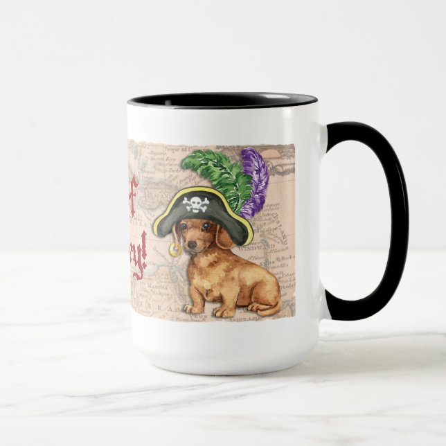 Dachshund Pirate Mug (Right)