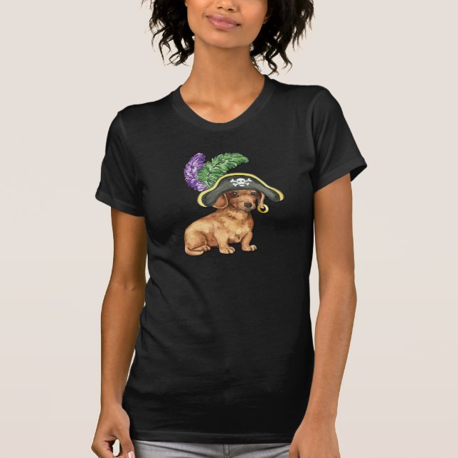 Dachshund Pirate T-Shirt (Front)