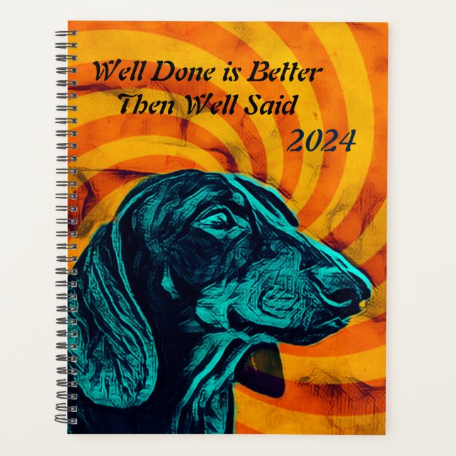 Dachshund Planner Calander (Front)
