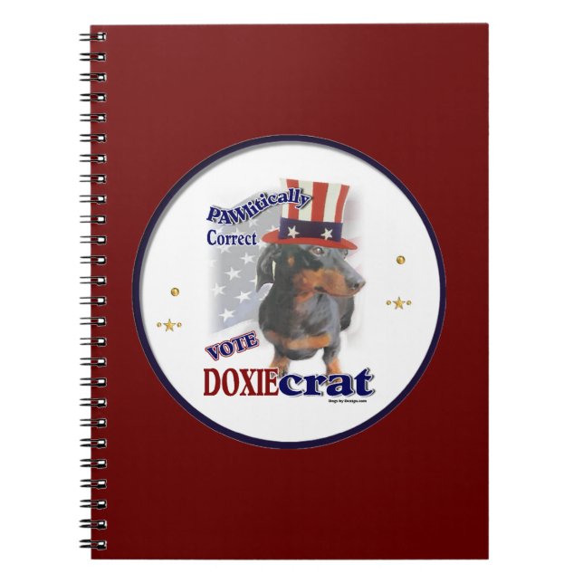 Dachshund Political Humor Notebook (Front)