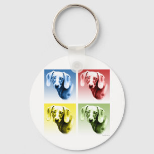 Dachshund Pop Art Key Ring