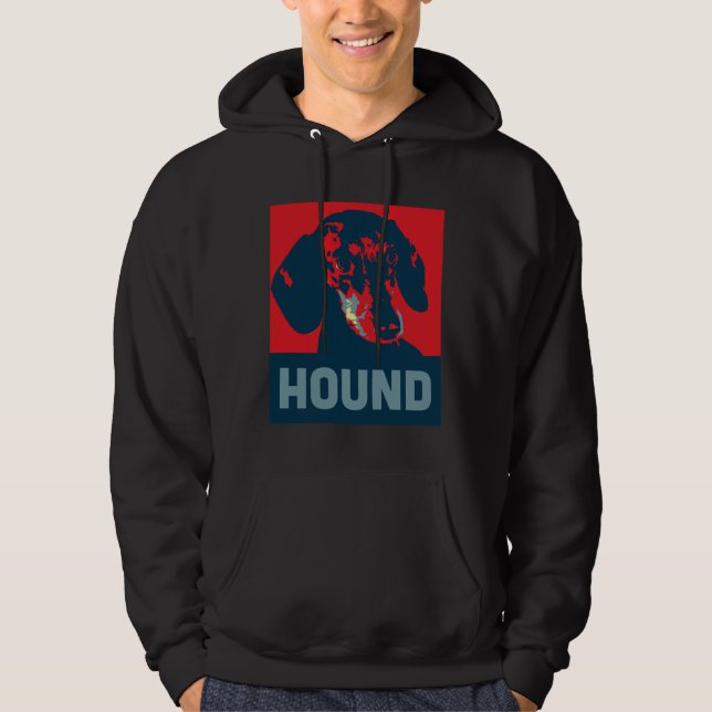 Dachshund Pop Hound Hoodie (Front)