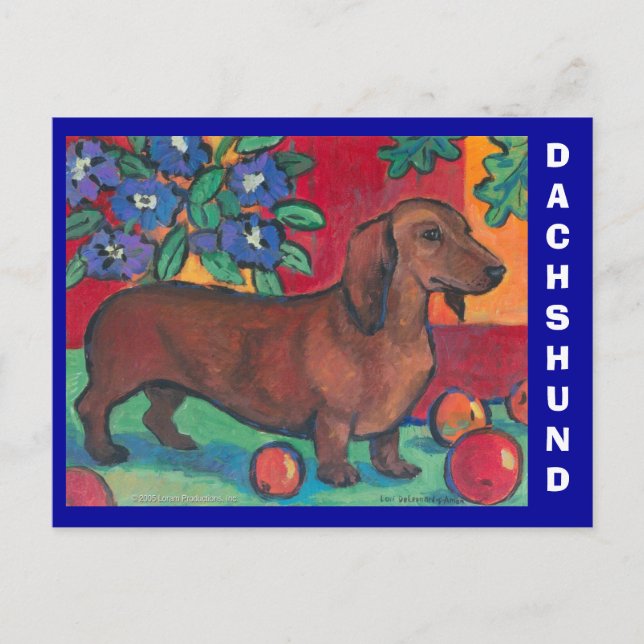 Dachshund Postcard (Front)
