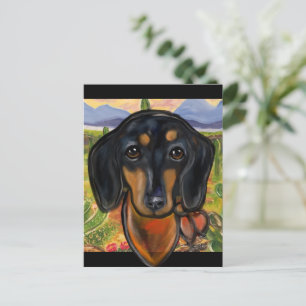 DACHSHUND POSTCARD
