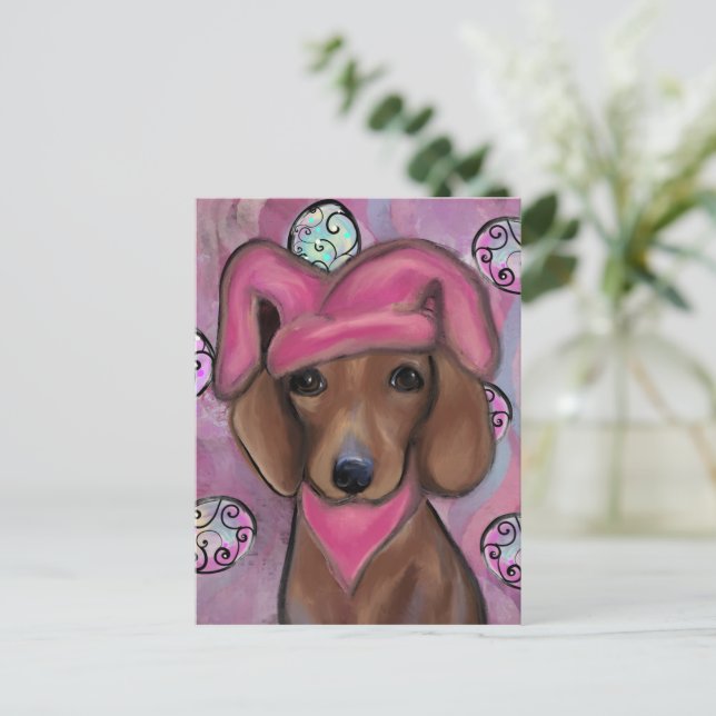 Dachshund        postcard (Standing Front)