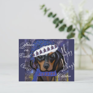 Dachshund postcard