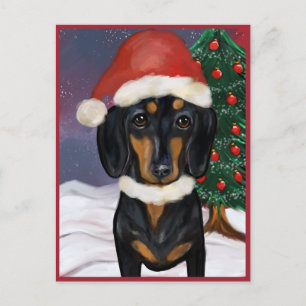 Dachshund postcard