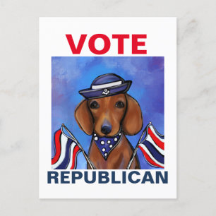 Dachshund postcard