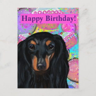 DACHSHUND       POSTCARD