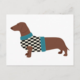 Dachshund Postcard