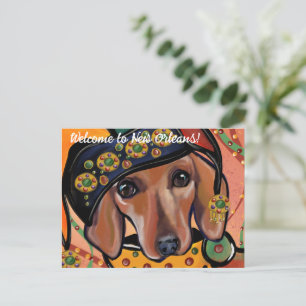 DACHSHUND POSTCARD