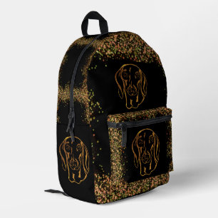 DACHSHUND  PRINTED BACKPACK