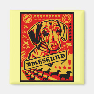 Dachshund Propaganda Magnet