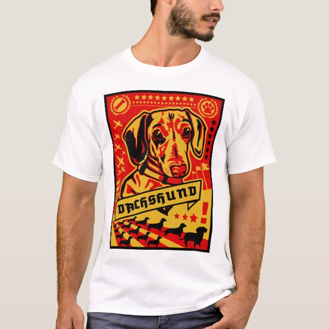 Dachshund Propaganda T-Shirt (Front)