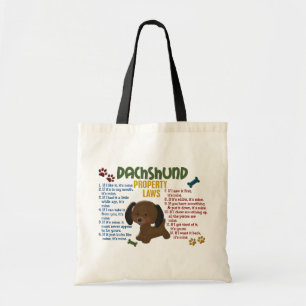 Dachshund Property Laws 4 Tote Bag