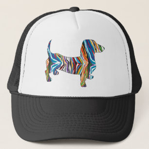 Dachshund - Psychedelic Zbra Doxie Trucker Hat