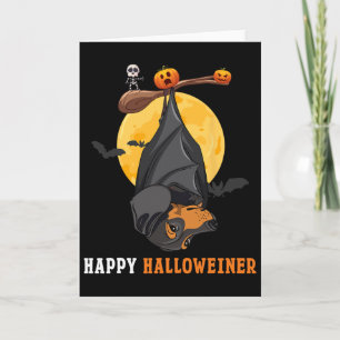 Dachshund Pumpkin Halloween For Women And T Sausag Card
