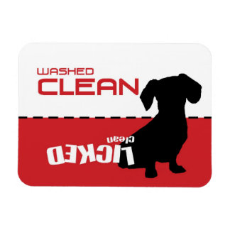 Dachshund, Puppy Dishwasher Magnet - Licked Clean
