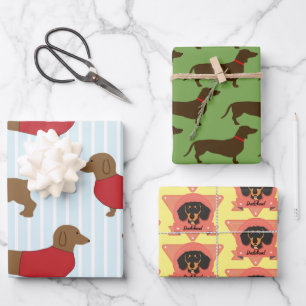 Dachshund Puppy Dog Lovers - Doxie Wrapping Paper Sheet