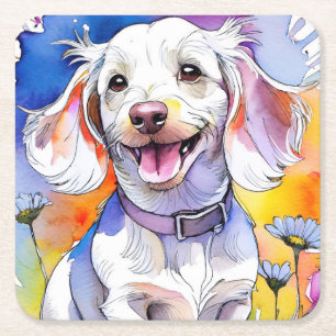 Dachshund Puppy Dog Paper Coaster