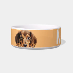 Dachshund Puppy Dog Pet Dish Bowl